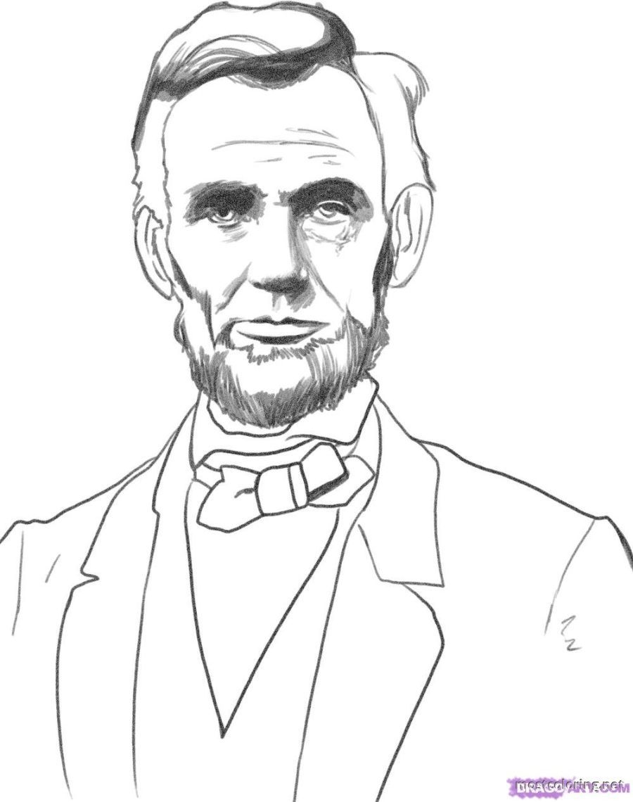 Abraham Lincoln Coloring Pages Printable Coloring Home
