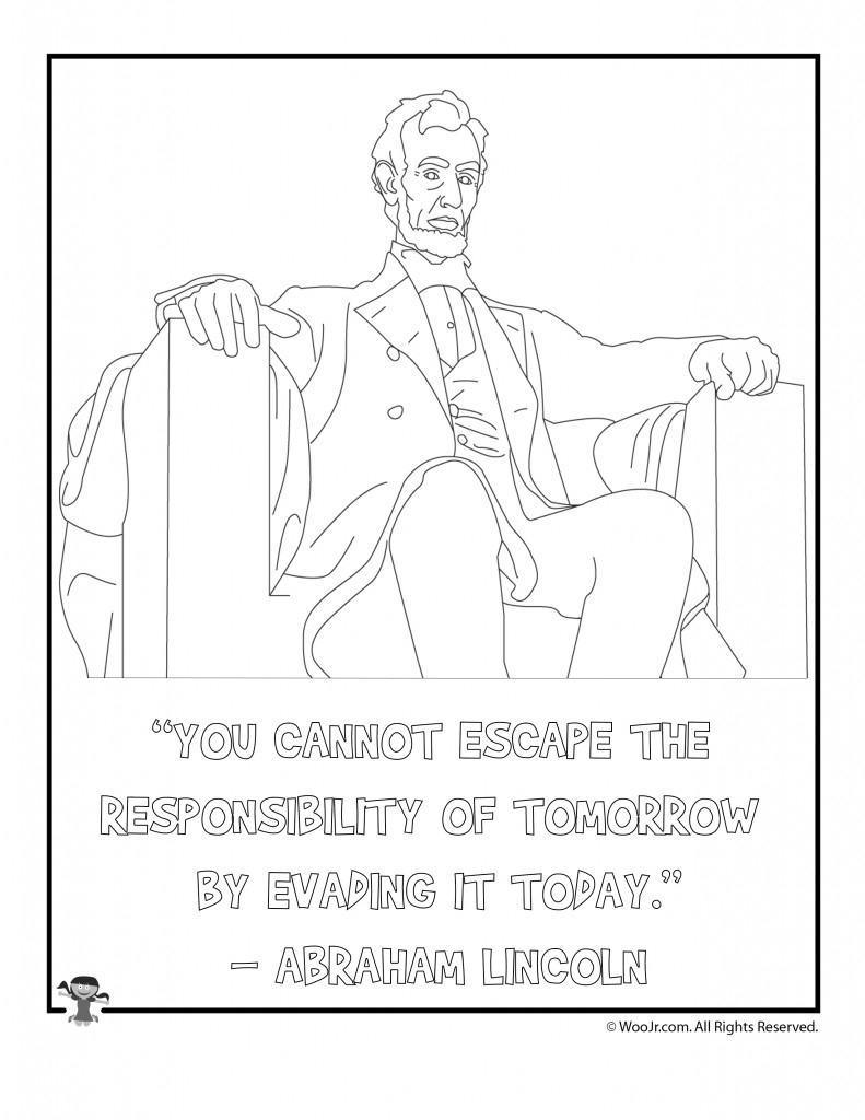 Abraham Lincoln Printables Woo Jr Kids Activities Children 39 s 