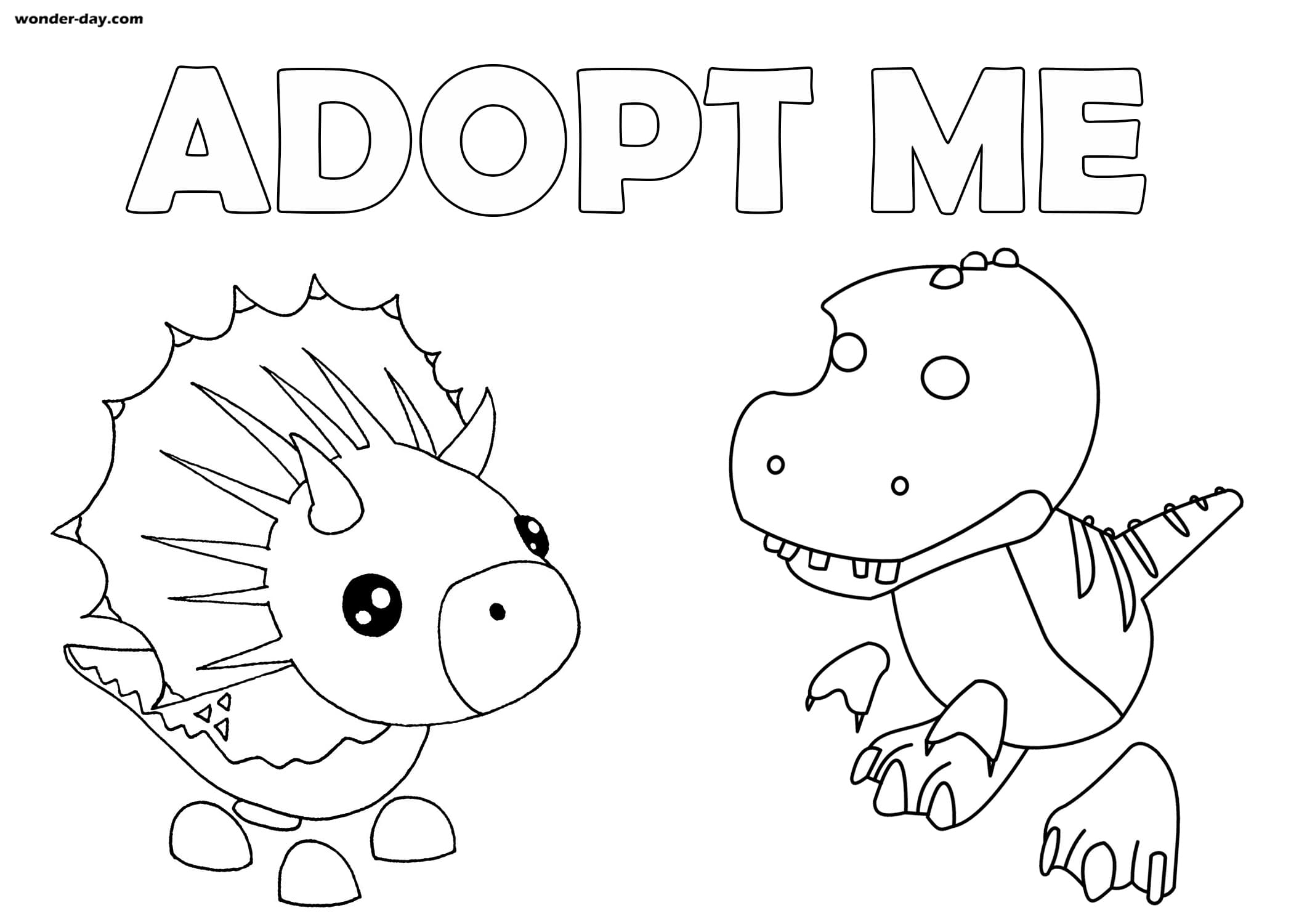 Adopt Me Printable Coloring Pages Printable Templates
