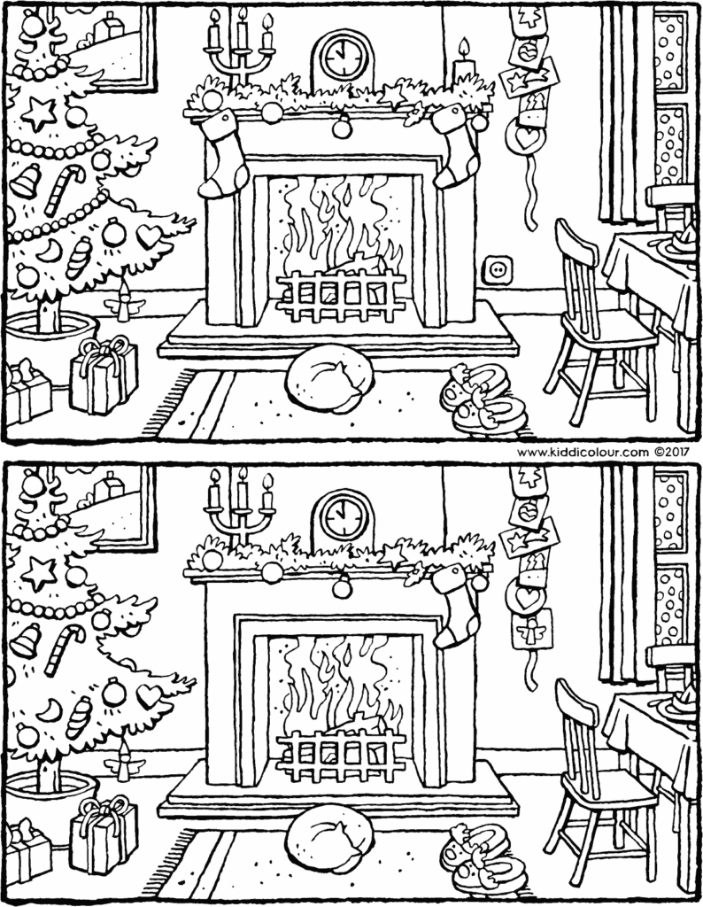 Christmas Spot The Difference Worksheet AlphabetWorksheetsFree