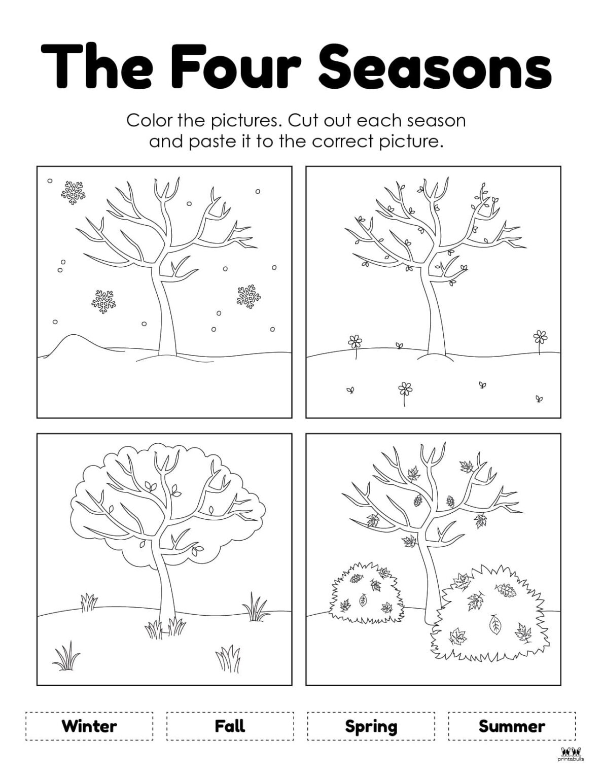 Four Seasons Worksheets Printables 51 Pages PrintaBulk