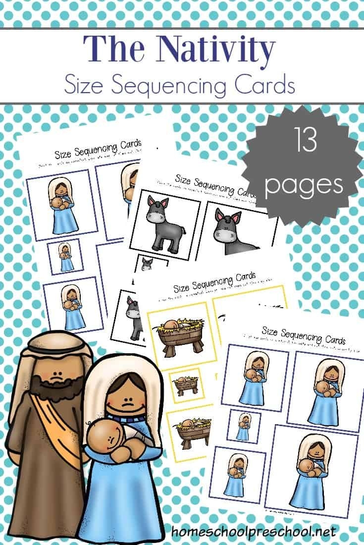 free printable christmas story sequencing pictures