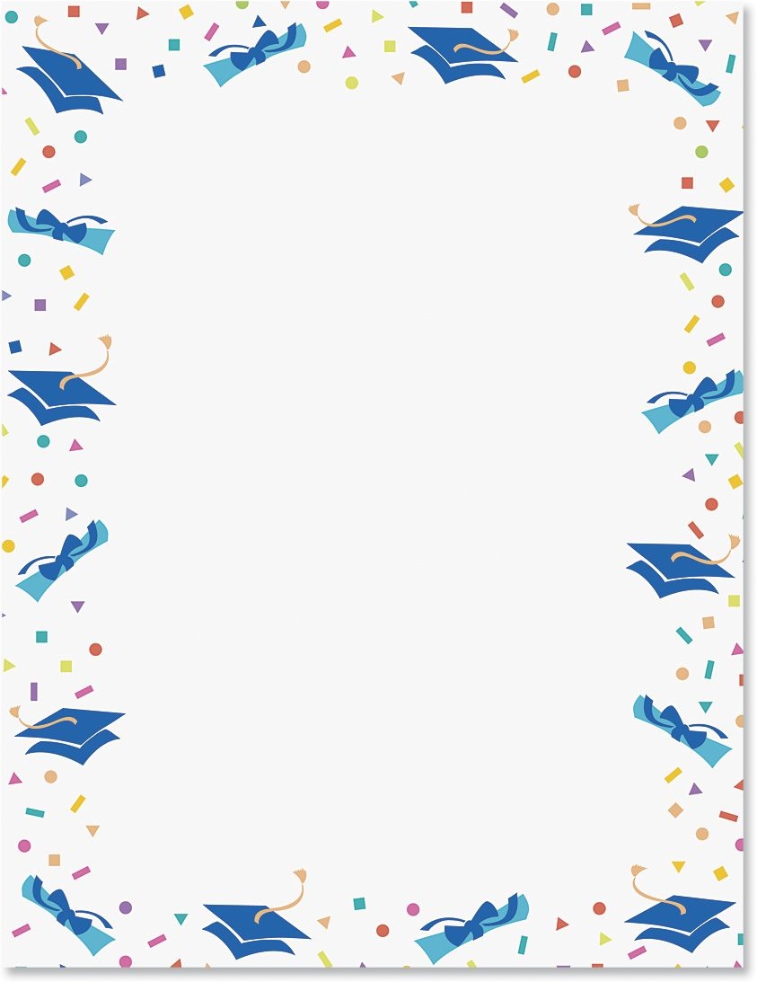Free Printable Graduation Stationery Paper Get What You Need