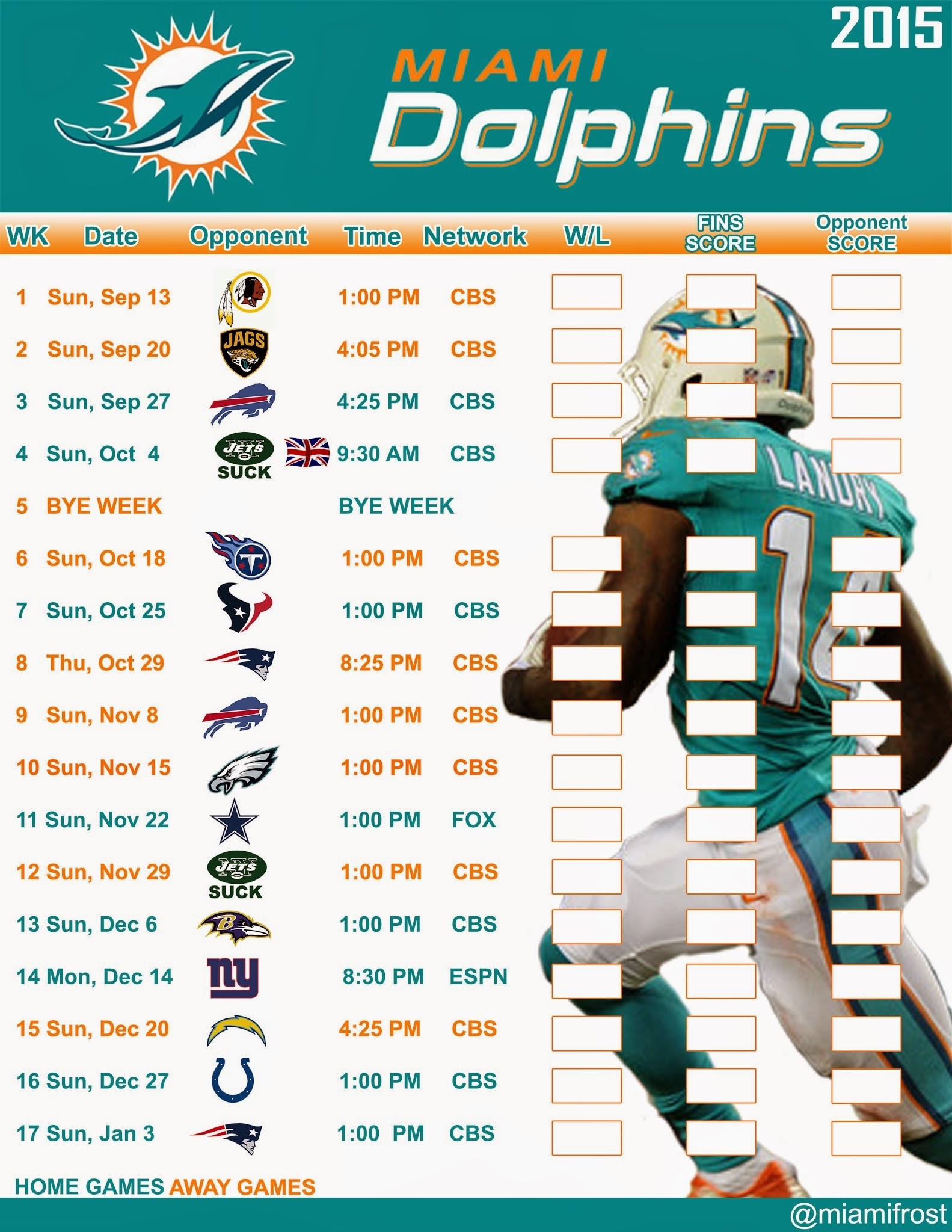Miami Dolphins Schedule 2024 2024 Printable Mae Melonie