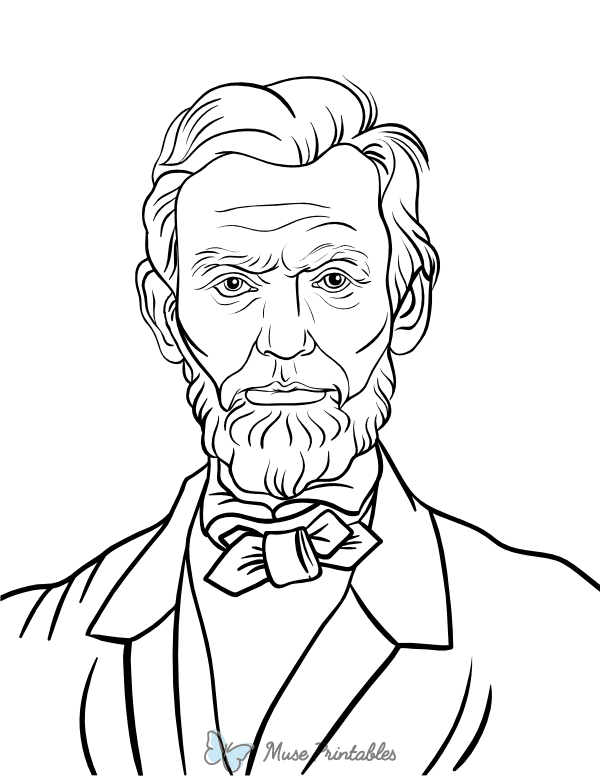 Printable Abraham Lincoln Coloring Page