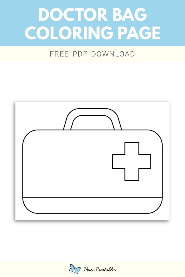 printable doctor bag craft template