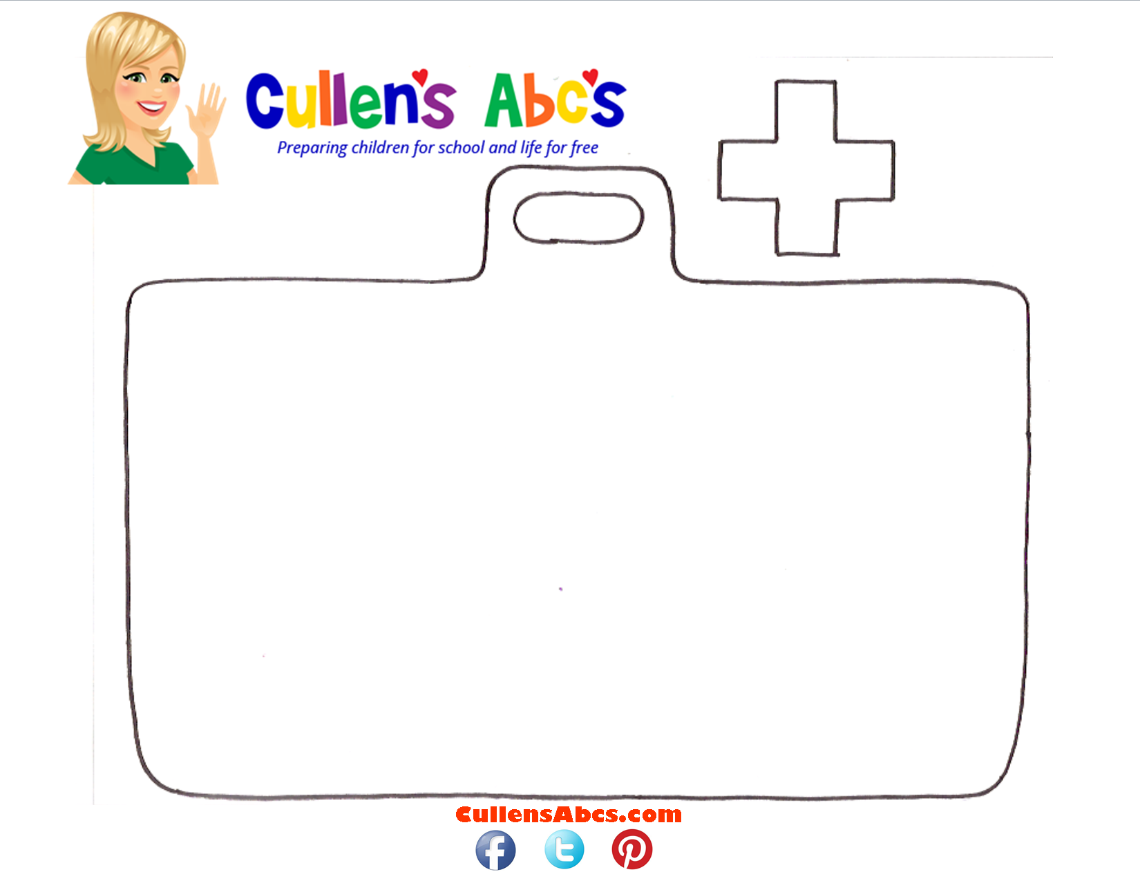 Printable Doctor Bag Craft Template Printable Word Searches