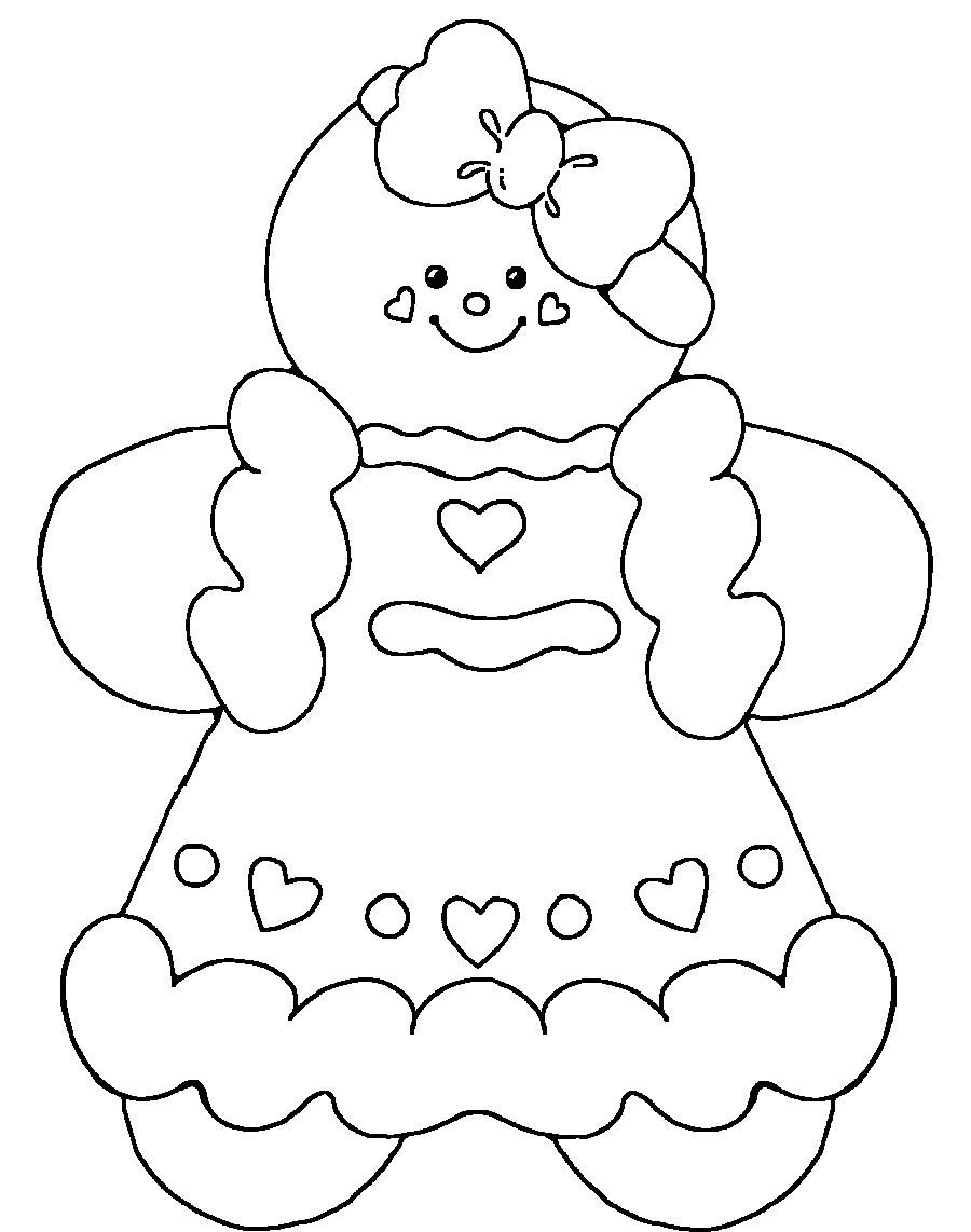 printable pictures of gingerbread man