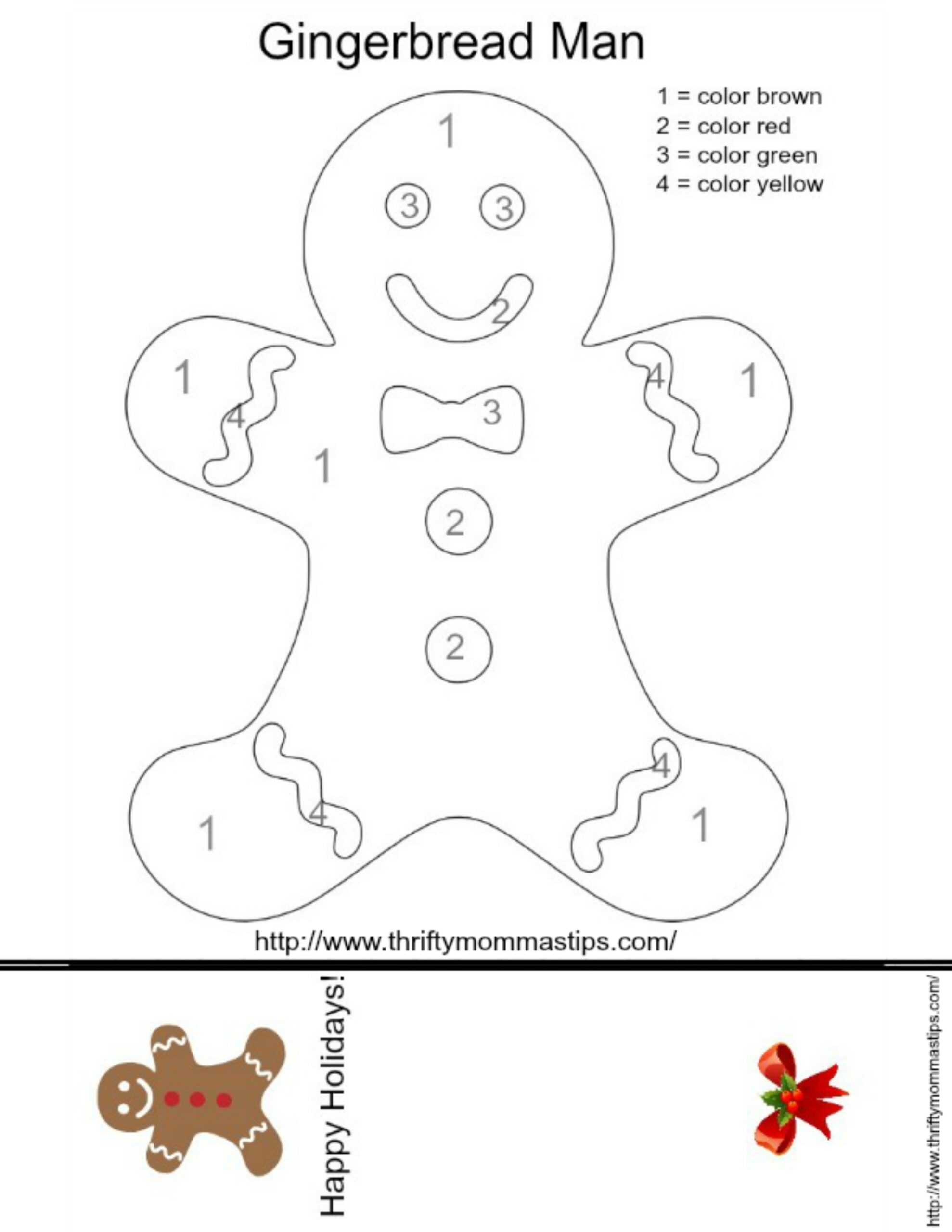 Printable Gingerbread Man Worksheets Printable Calendars AT A GLANCE