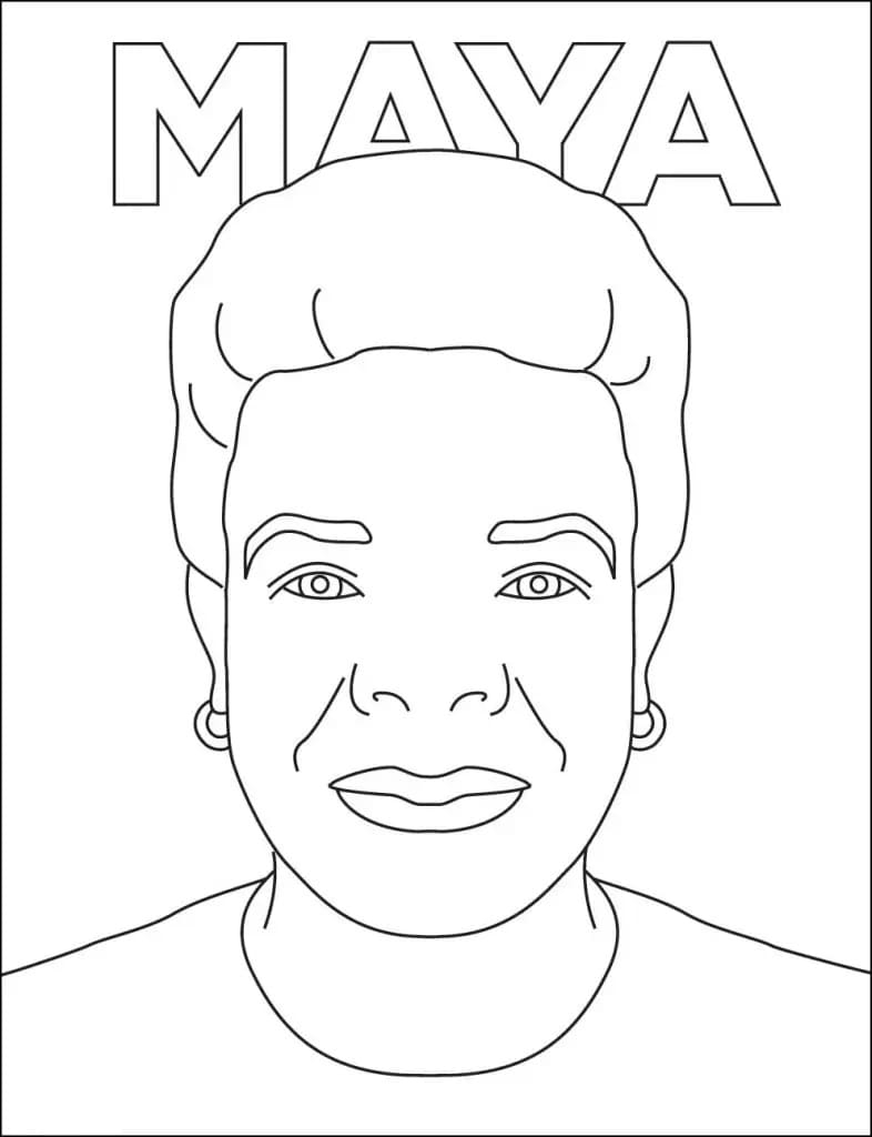 Printable Maya Angelou