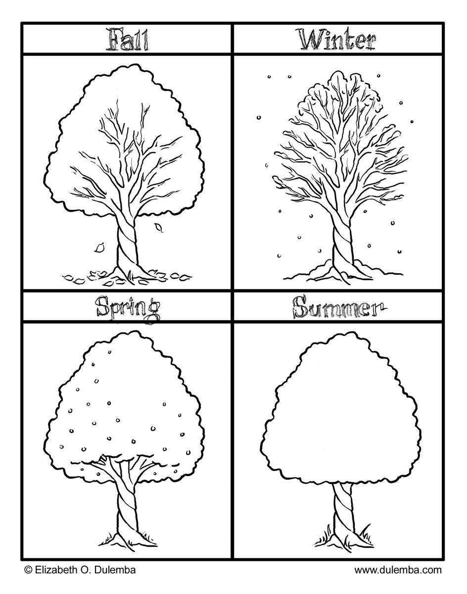 4 seasons printable pictures