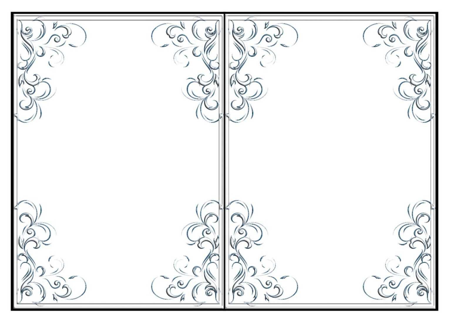 002 Quarter Fold Card Template Pages Stunning Ideas Intended For 