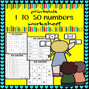 1 50 Numbers Worksheet The Numbers Worksheet Printable Worksheet
