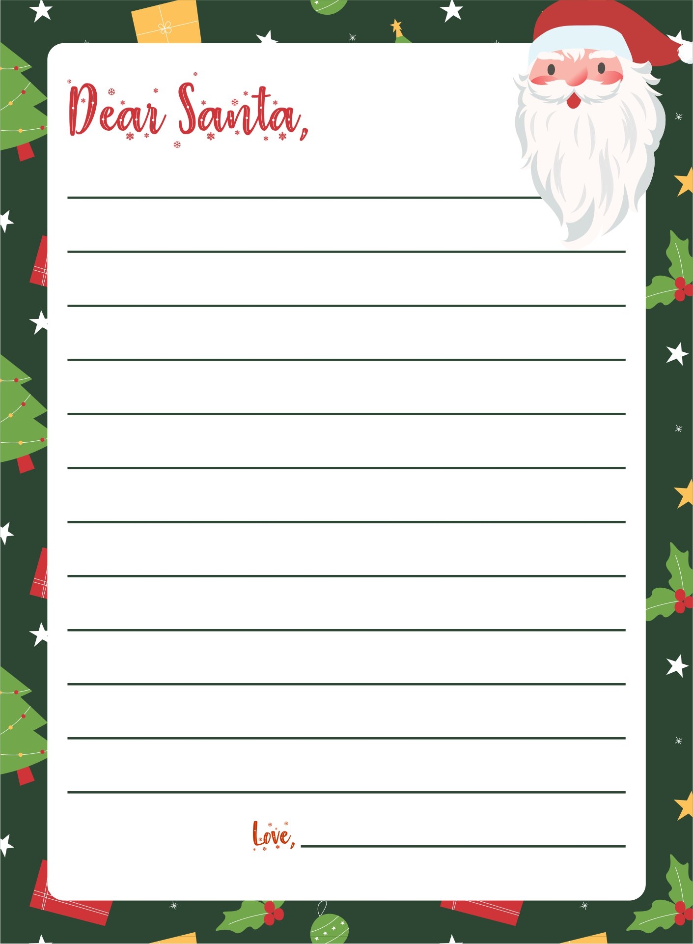 10 Best Santa Claus Face Template Printable Printablee