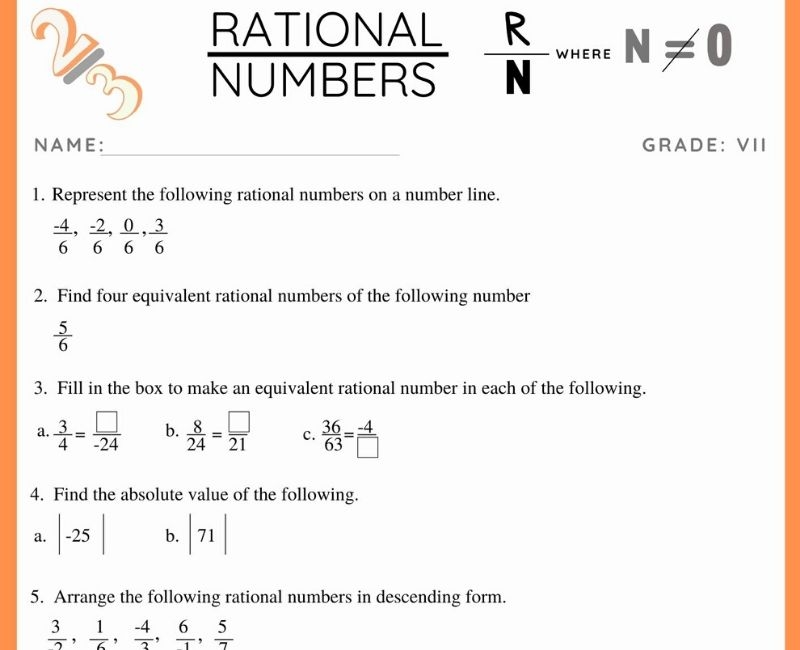 10 Comparing Ordering Rational Numbers Activities That Rock 