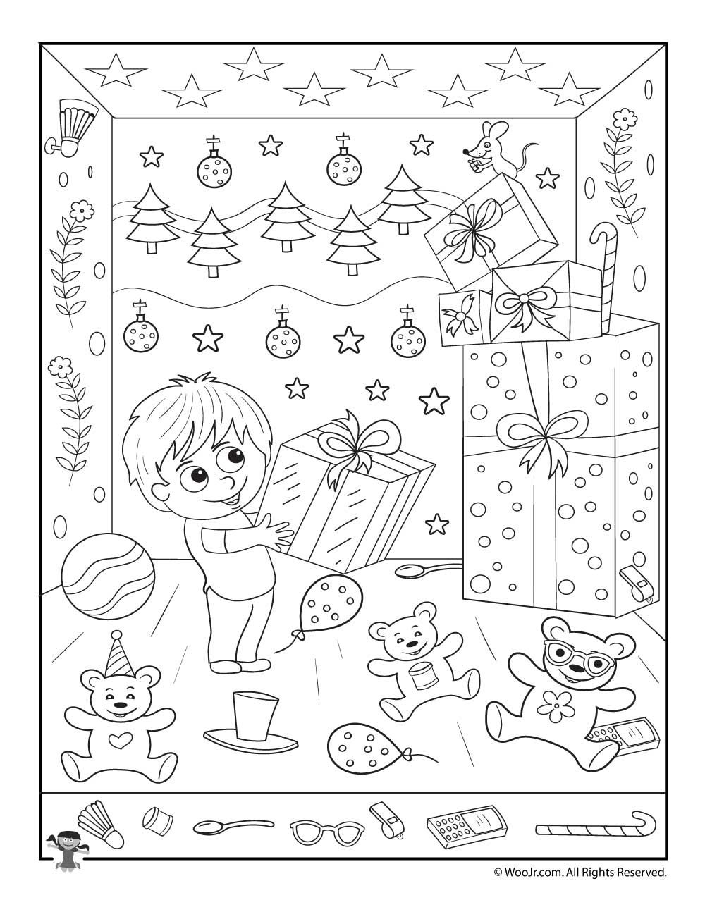 10 Intriguing Christmas Hidden Pictures Kitty Baby Love