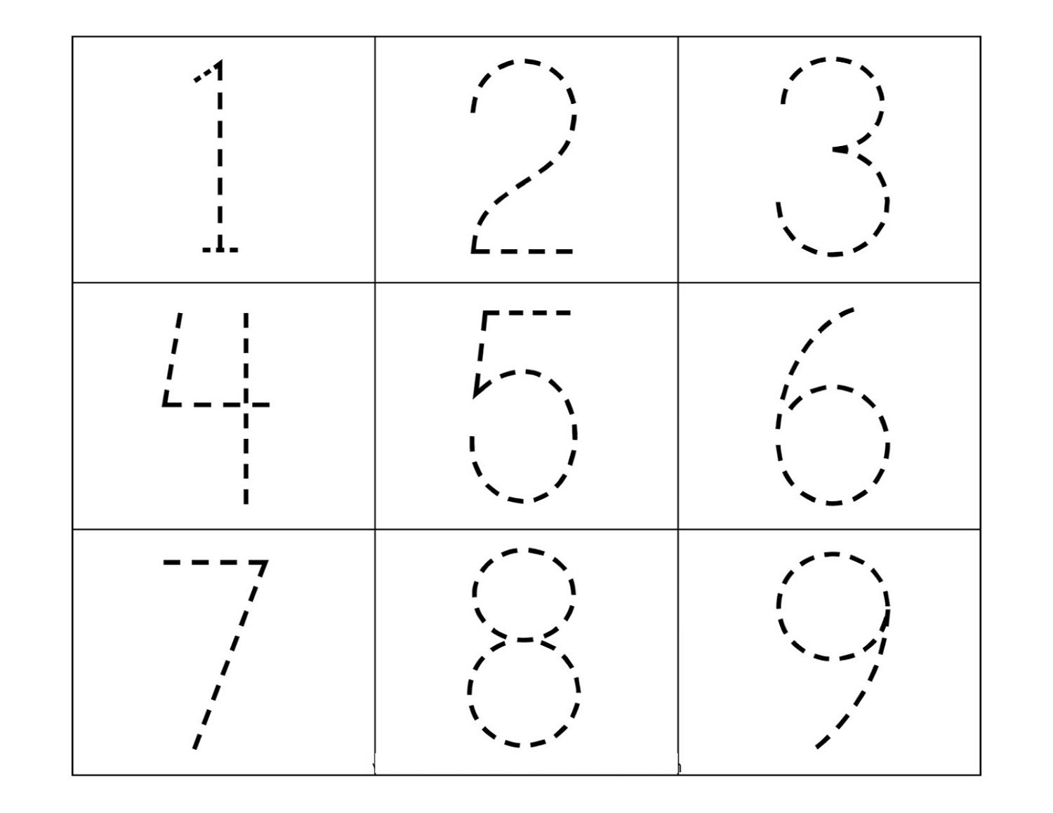 traceable numbers worksheet