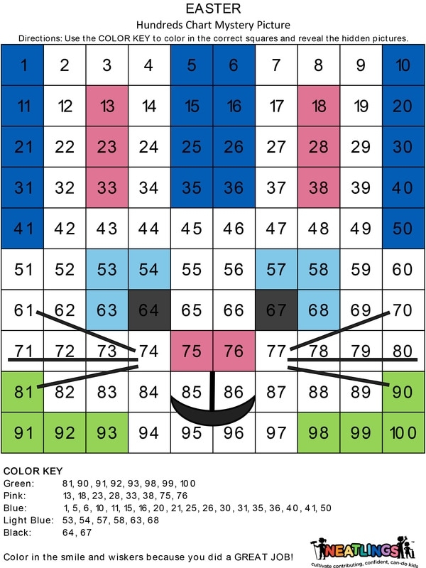 100 Chart Mystery Picture Free Printable Printable Templates