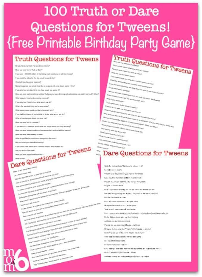 free printable birthday games for tweens