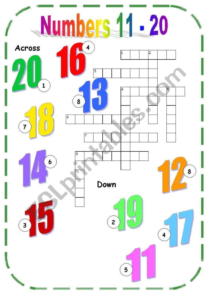 11 20 Numbers Worksheets AlphabetWorksheetsFree