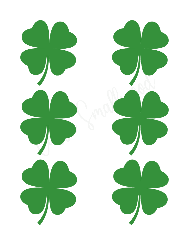 12 Cute Four Leaf Clover Printable Templates Cassie Smallwood
