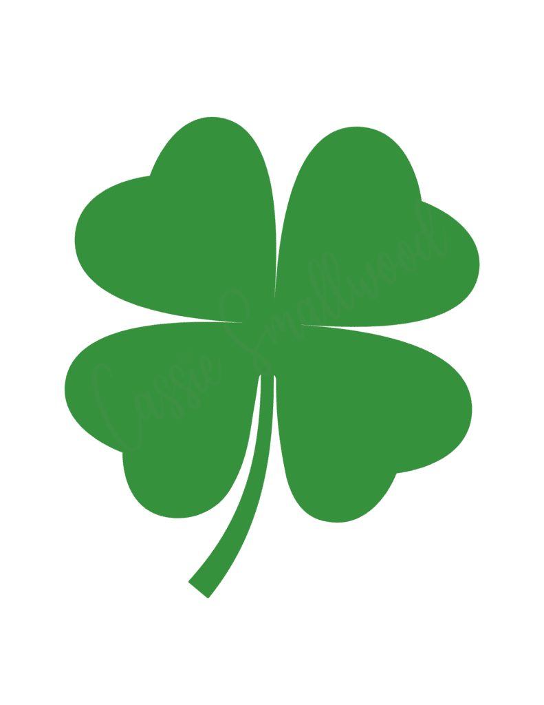four leaf clover pictures printable