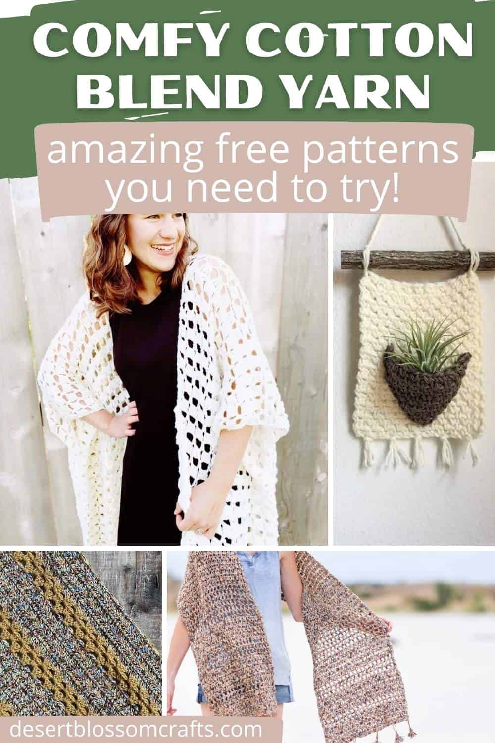 12 Lion Brand Comfy Cotton Blend Crochet Patterns
