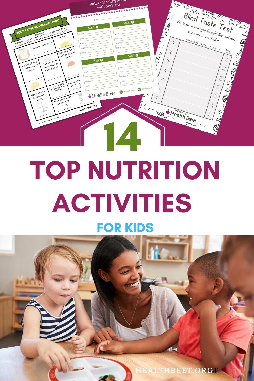 14 Engaging Nutrition Activities And Games For Kids with Worksheets 