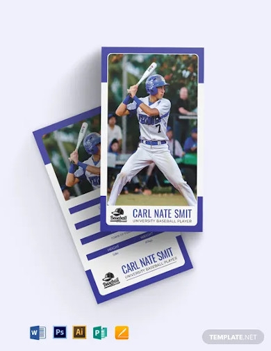 15 Baseball Trading Card Designs Templates PSD AI