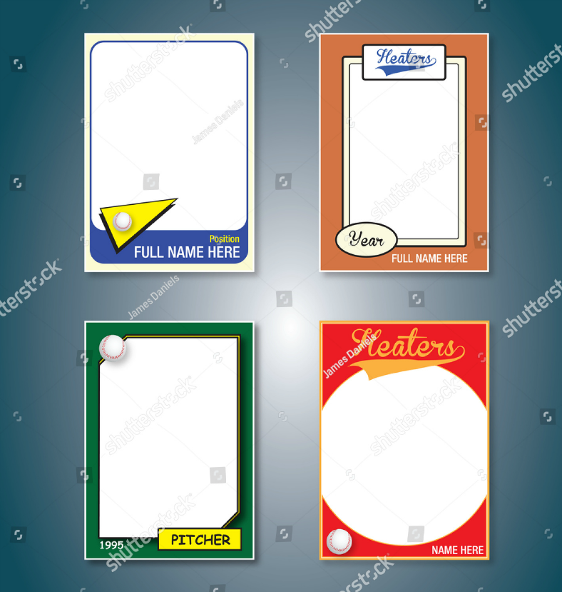 baseball trading card template free printable