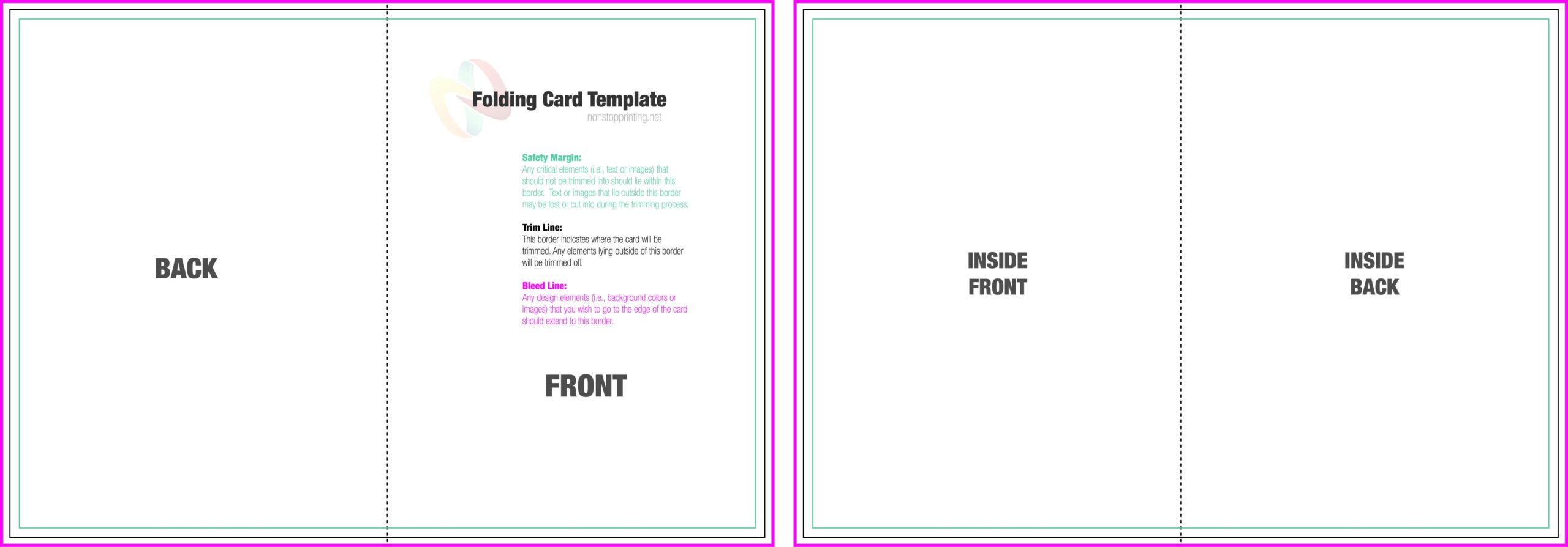 17 Printable 4 Fold Birthday Card Template Layouts With 4 Fold Birthday