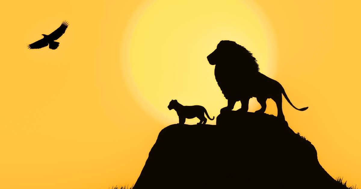 lion king drawings in color