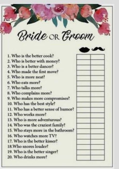 18 Free Printable Bridal Shower Taboo Game Cards Artofit