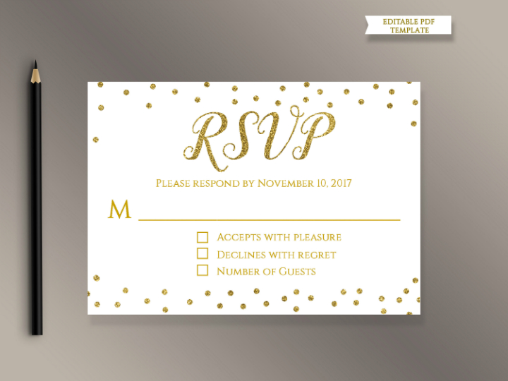 18 Wedding Rsvp Card Templates Editable Psd Ai Eps Throughout Free 