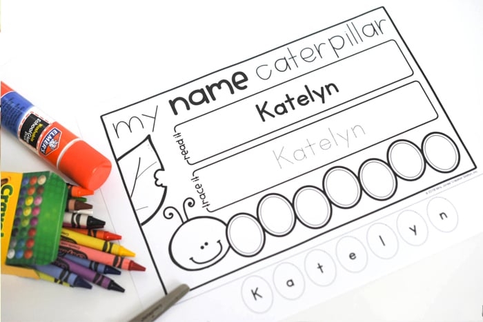 name practice activities free printable