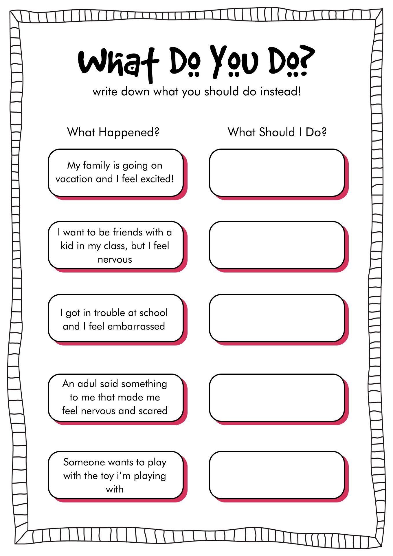 19 Printable Behavior Worksheets For Teens Cbt Worksheets Therapy