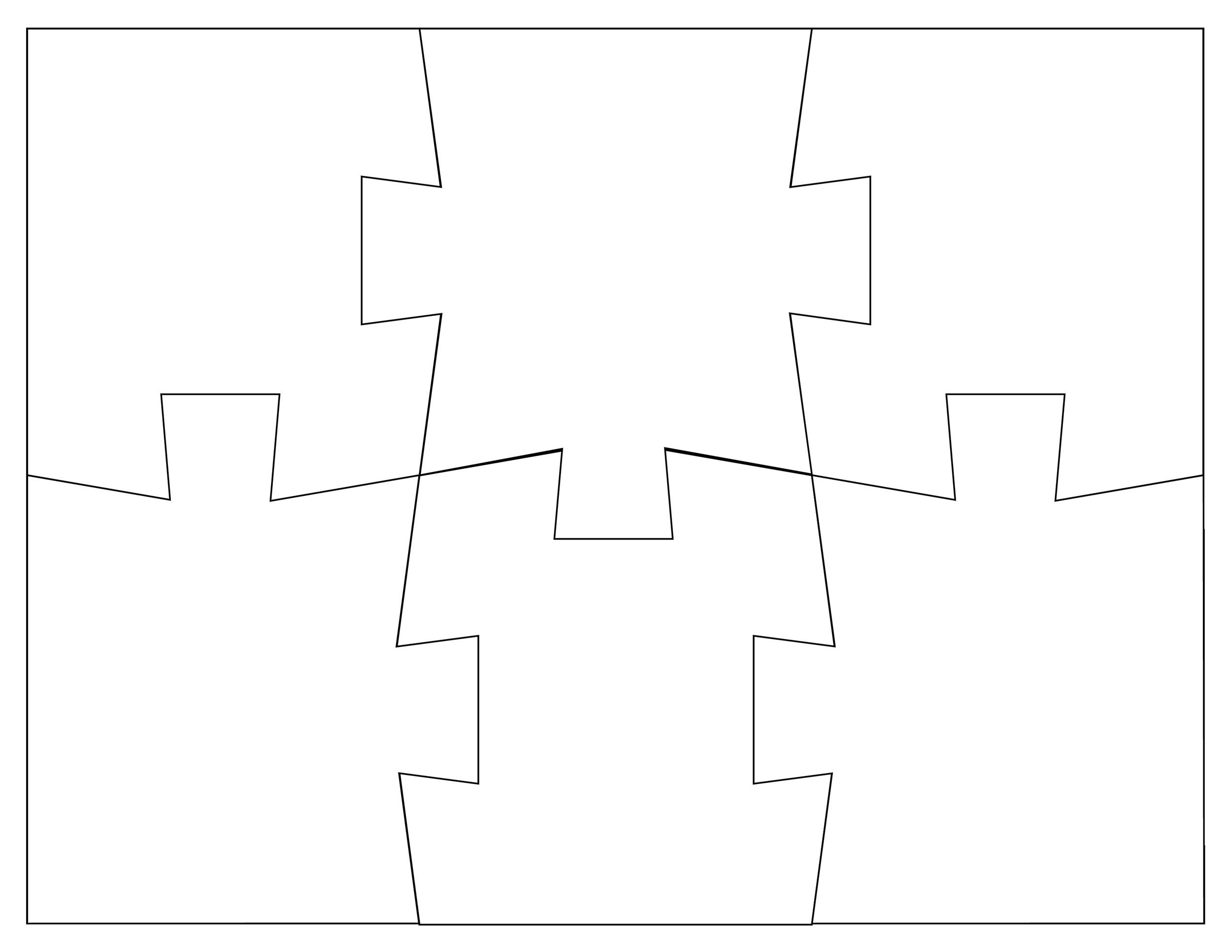 10 piece puzzle template