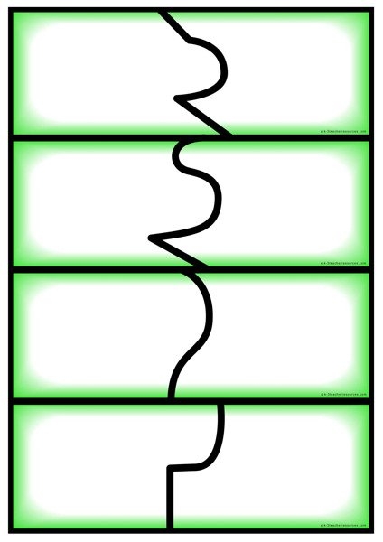 2 Piece Puzzle Template ClipArt Best
