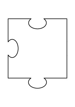 20 Piece Blank Jigsaw Puzzle Template By Paul Kearney TpT