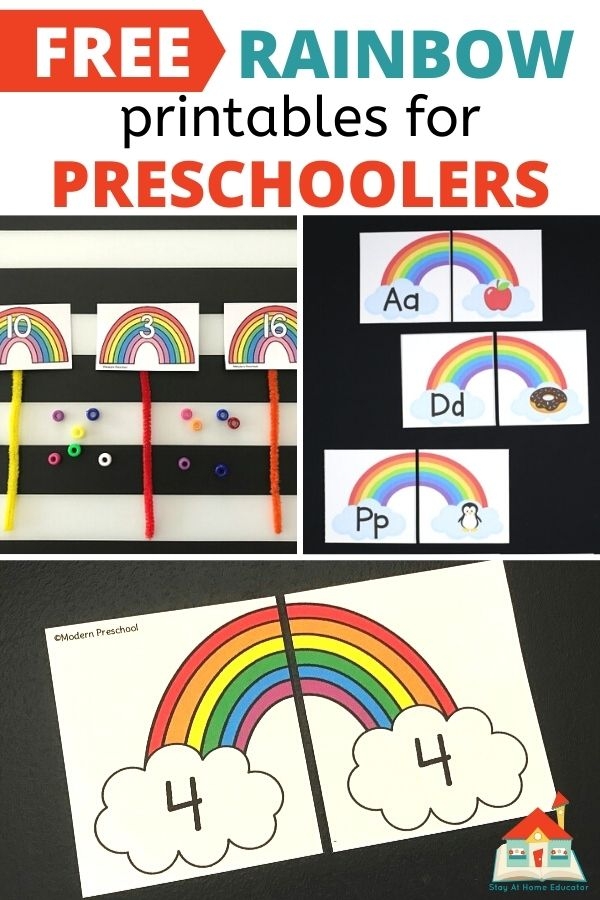 20 Printable Rainbow Activities For Preschoolers Stay At Home Educator