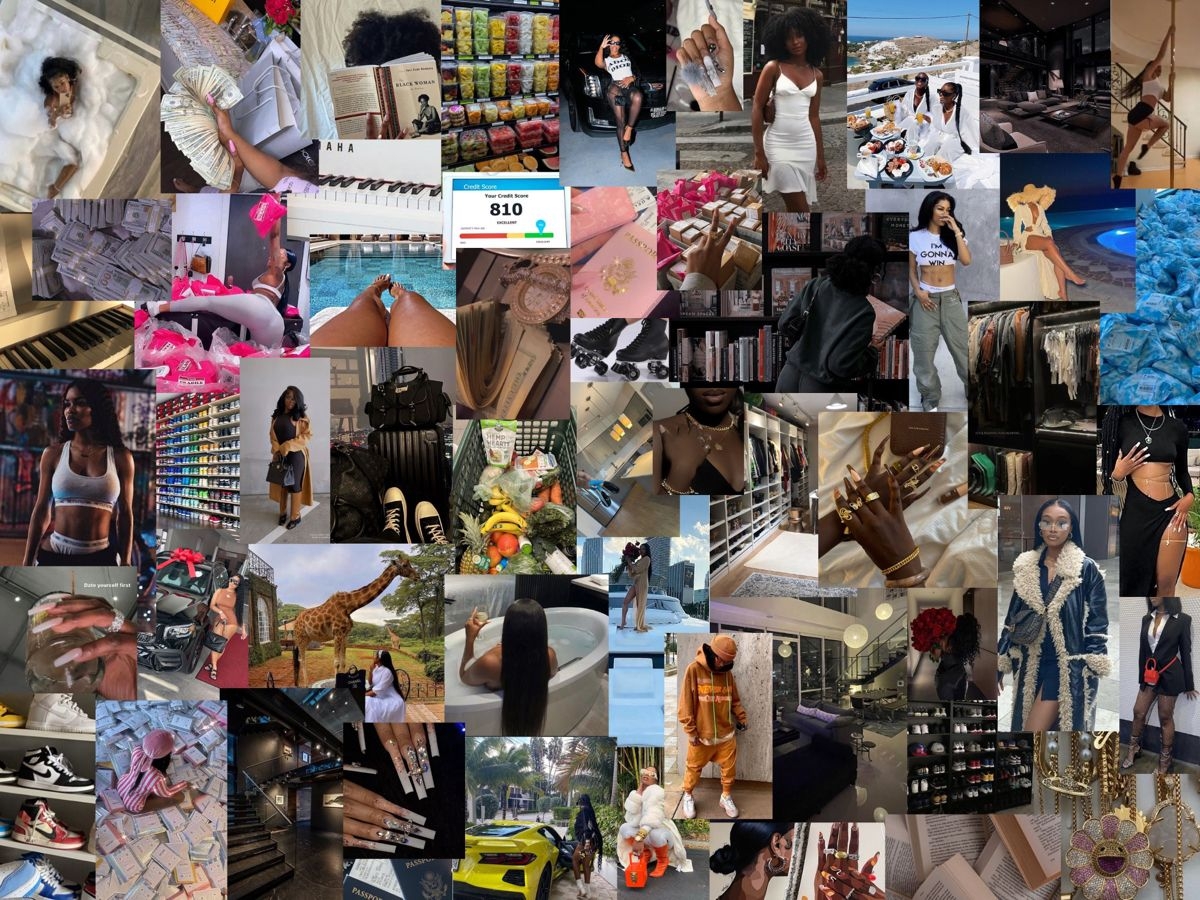 2023 Vision Board For Black Women Vision Board Themes Vision Board 