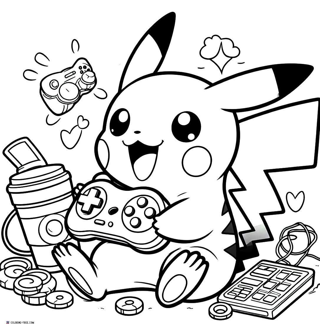 21 Pikachu Coloring Pages Free Unique Printables creepycuteart