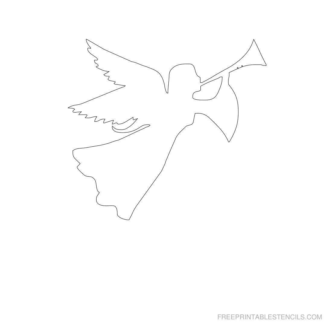 23 Free Printable Angel Stencils
