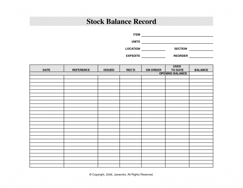 23 Report Stock Card Template Excel By Stock Card Template Excel