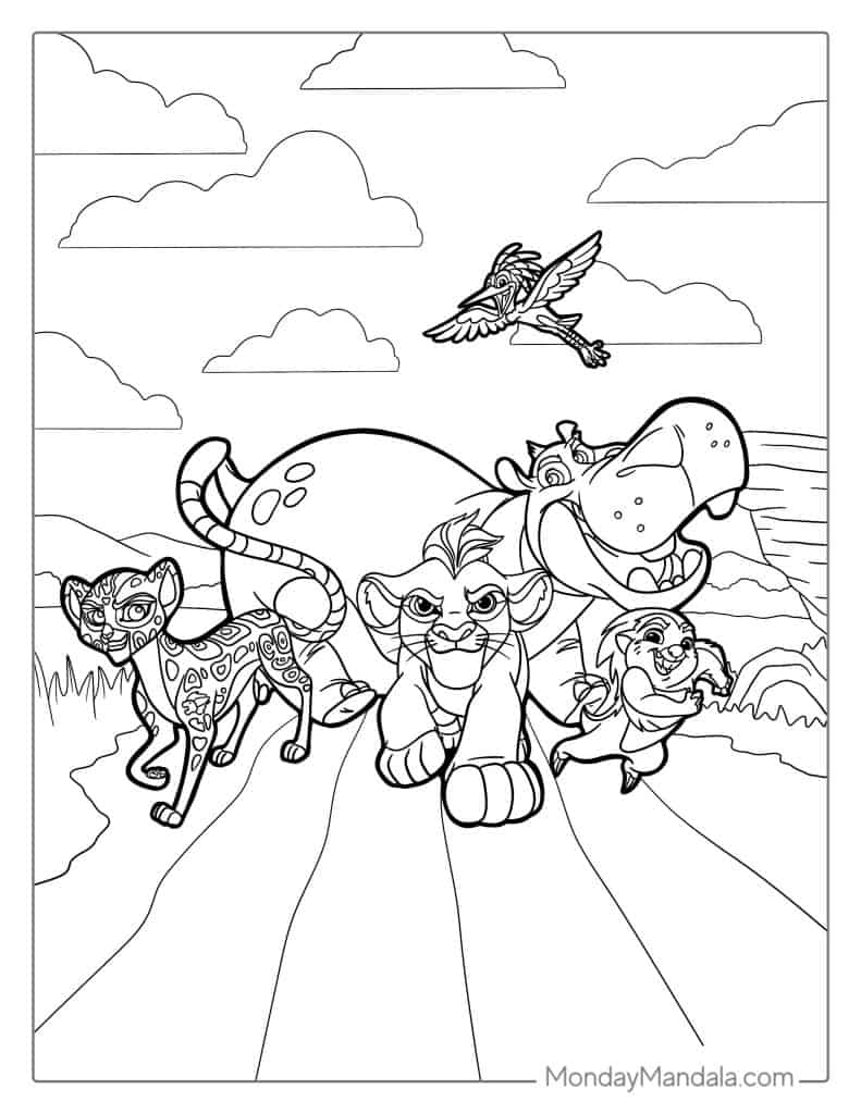 25 Free Lion Guard Coloring Pages For Kids And Adults 44 OFF