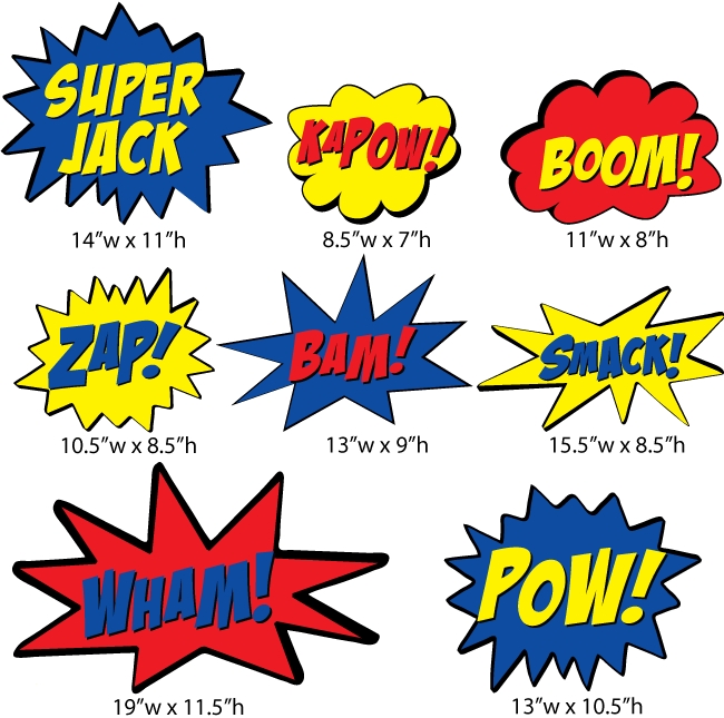 3 Best Images Of Superhero Action Words Printable Free Printable 