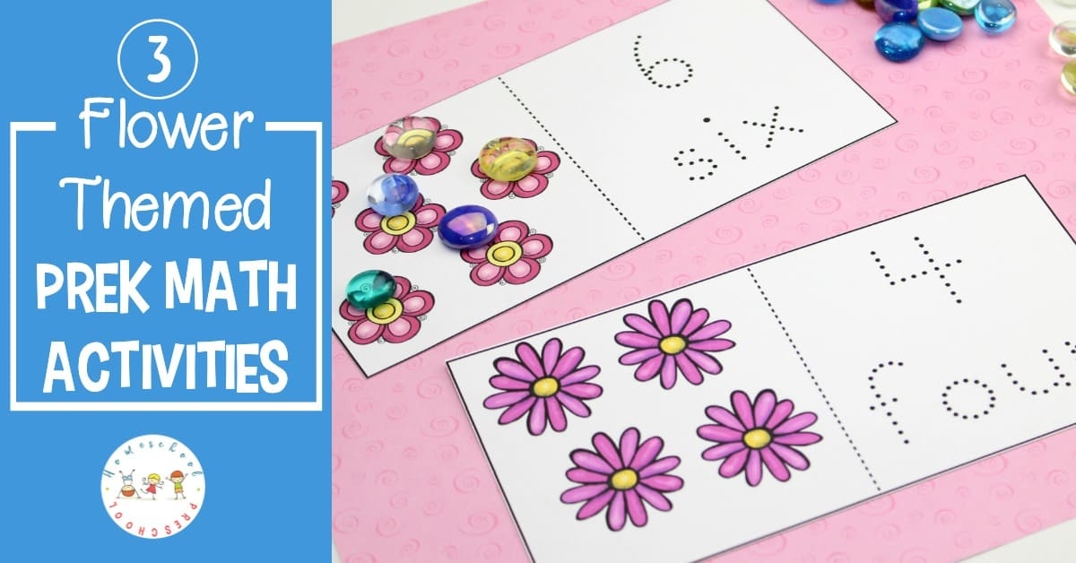 3 Printable Flower Math Activities For Preschoolers
