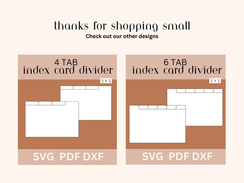printable index card divider template
