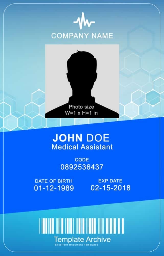 31 Printable Id Card Template For Word Layouts With Id Card Template 