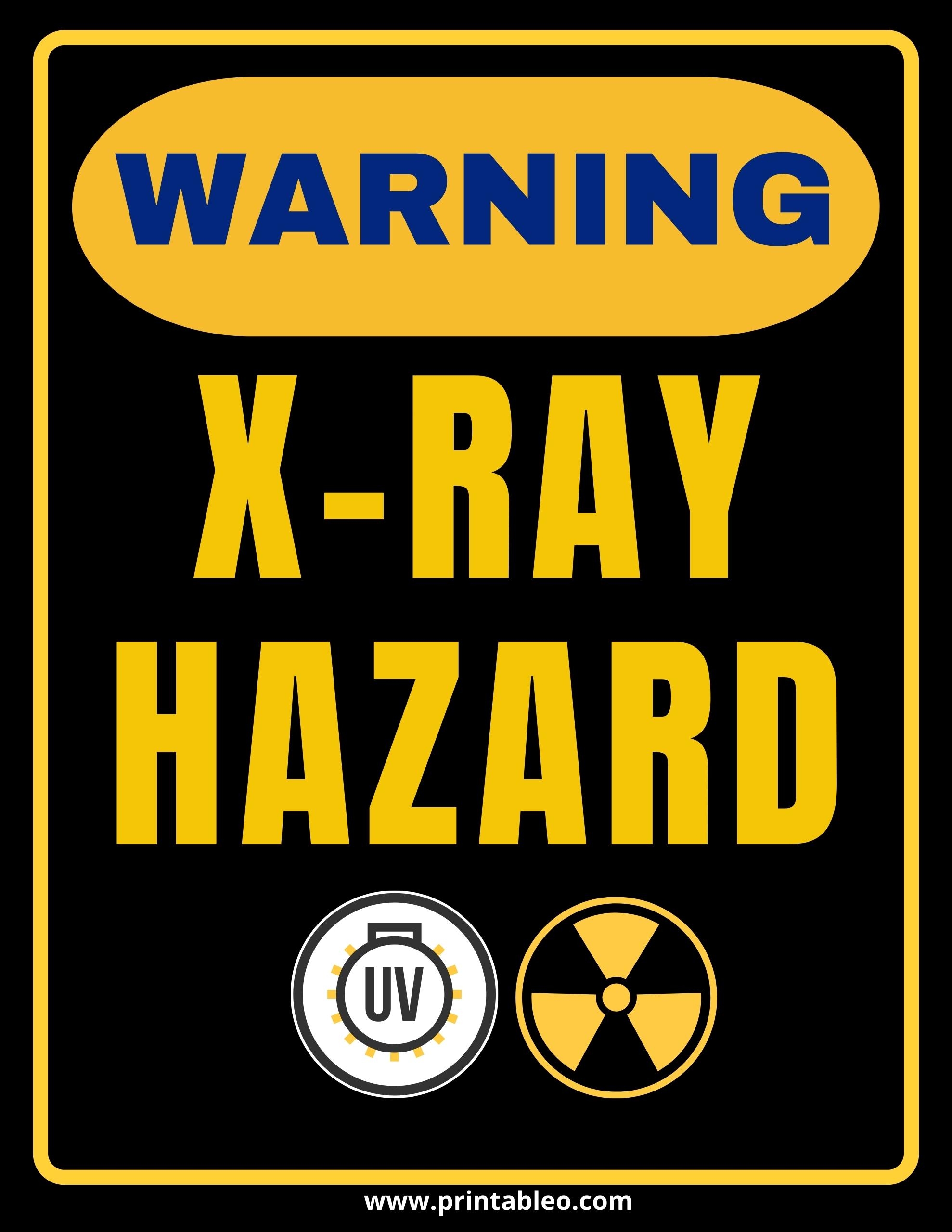 33 Printable X Ray Sign FREE PDF Printableo Com